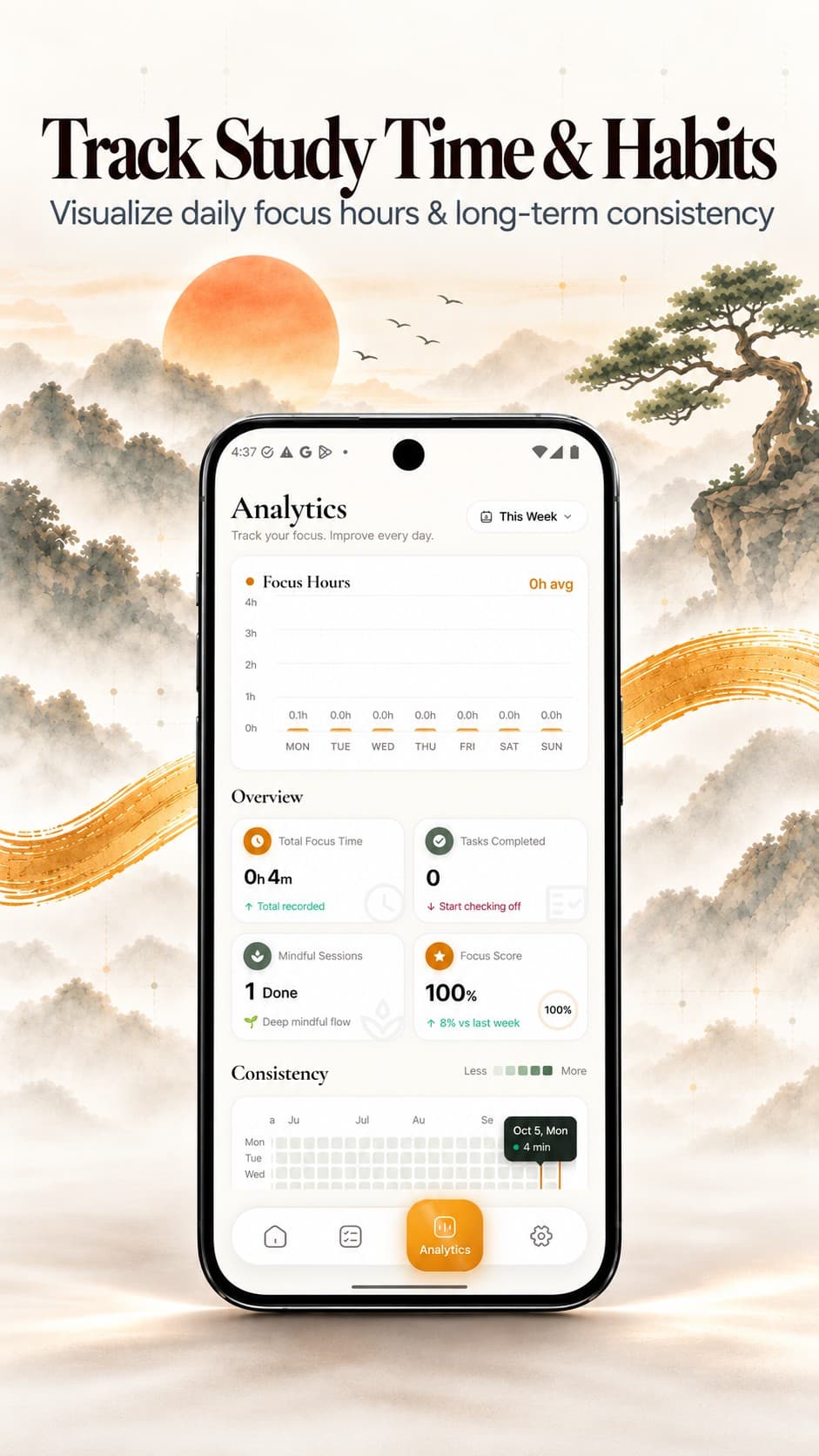 ZenPeace: Focus Pomodoro Timer store screenshot 3